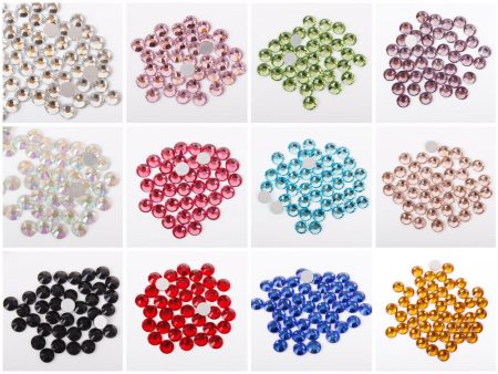 100pcs Glass Rhinestones Flat Back Crystals 2mm, 3mm, 4mm ,5mm Online