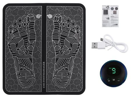 6 Modes 9 Strength Electric Foot Massager Pad Blood Circulation Foot Care USB Recharge Battery Mat on Sale