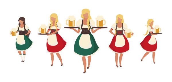 Oktoberfest flat vector illustrations set For Cheap