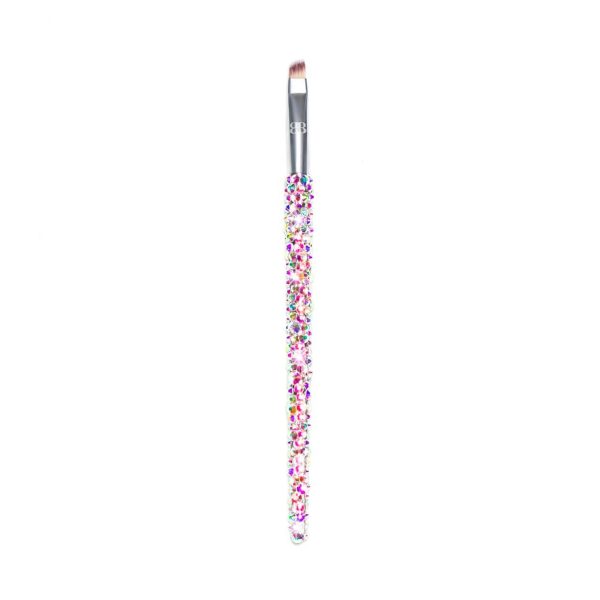 E6 - Angled Liner & Brow Brush (Silver) For Sale