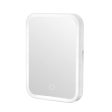 LED Touch Screen Makeup Mirror Desktop Cosmetics Lighting Mirror USB Adjustable For Discount