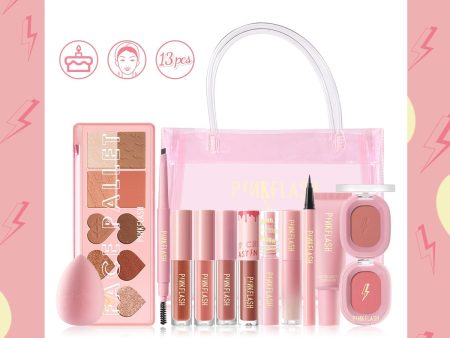 1 Anniversary Full Face Makeup Sets Liquid Concealer Foundation Beauty Lip Gloss Mascara Eyeliner Face Blush Cosmetic For Discount