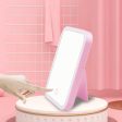 LED Touch Screen Makeup Mirror Desktop Cosmetics Lighting Mirror USB Adjustable For Discount