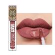 Waterproof Matte Nude Lip Gloss Brown Nude Pigment Dark Red Long Lasting Velvet Liquid Lipstick Women Makeup Lip Glaze 1PCS For Discount