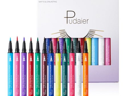 Newly Updated 12 shades Liquid Colorful Eyeliners For Cheap