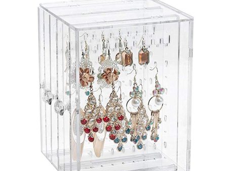 Dustproof Acrylic Earrings Jewelry Display Stand Shelf Jewelry Bag Storage Box Drawers Rack Holder Storage Case Cheap