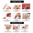 YoYoee Short Nude Nails Tips French False Nails Square Press on Nails Cute Full Cover Fake Nails for Women and Girls 24PCS Sale