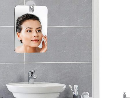 Anti Fog Shower Mirrors Bathroom Fogless Fog Free Mirror Washroom Travel For Man Shaving Mirror 13*17cm Supply