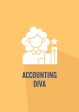 Celebrate accounting day greeting cards with glyph icon element set Online now