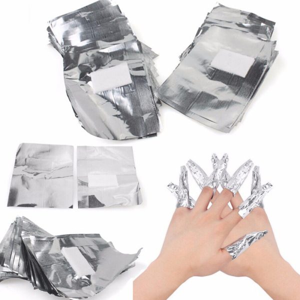 100 NAIL FOIL GEL WRAPS POLISH REMOVER ART SOAK OFF ACRYLIC REMOVAL - NO ACETONE For Discount