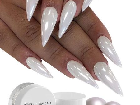 White Nail Chrome Powder Pigment Nails Crystal Shiny Mirror Dust Glazed Donut Online Hot Sale