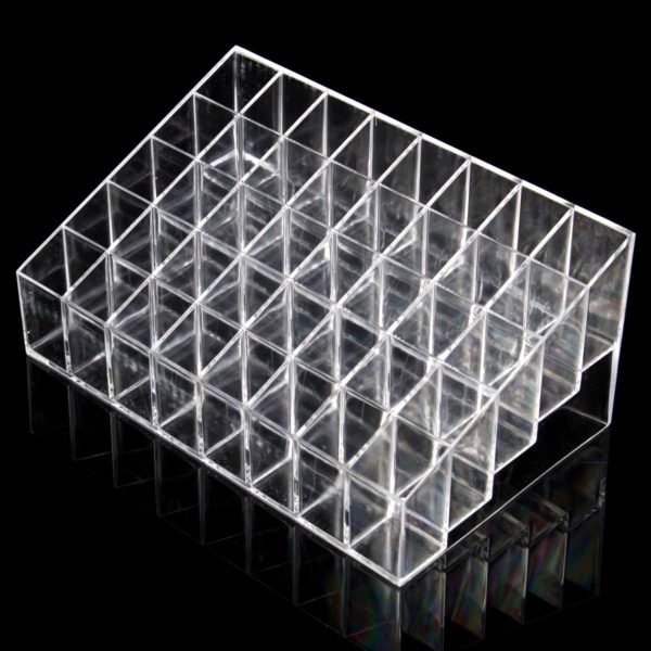 40 Clear Acrylic Lipstick Holder Stand Display Cosmetic Makeup Case Acrylic Cosmetic Organizer Cheap