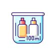 Travel size objects RGB color icons set For Cheap