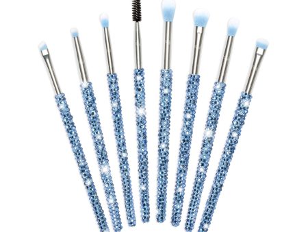 8-Piece Ice Queen Eye Brush Set Hot on Sale