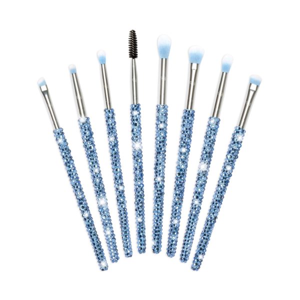 8-Piece Ice Queen Eye Brush Set Hot on Sale