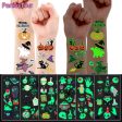 1 Sheets Halloween Stickers Fluorescent Tattoo Stickers Waterproof Temporary Tatto Body Art Children Party Halloween Decoration Online now