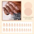 YOSOMK Nude Press on Nails Almond Shaped Fake Nails Medium Glossy Stick on Nails Natural Full Cover False Nails Acrylic Glue on Nails for Women Online Sale