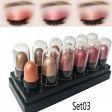 Mini Eyeshadow Stick Set Shimmer Glitter Eye Shadow Cream Set 12 Pcs Lasting Eyeshadow on Sale