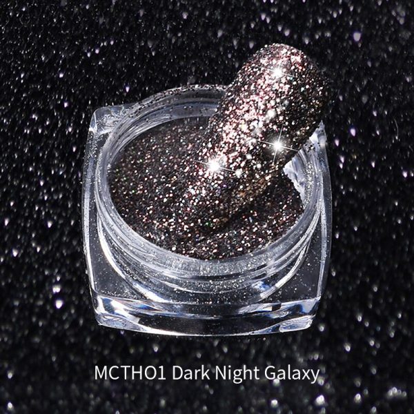 1 Box Sparkling Diamond Nail Powders Kit Holographics Laser Shiny Nail Glitters Dust Flakes 3D Nail Art Sequins Pigment Dust Cheap