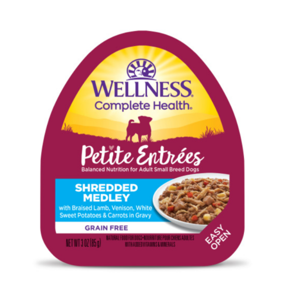 Wellness Petite Entrees Shredded Medley With Braised Lamb, Venison, White Sweet Potatoes & Carrots Cheap